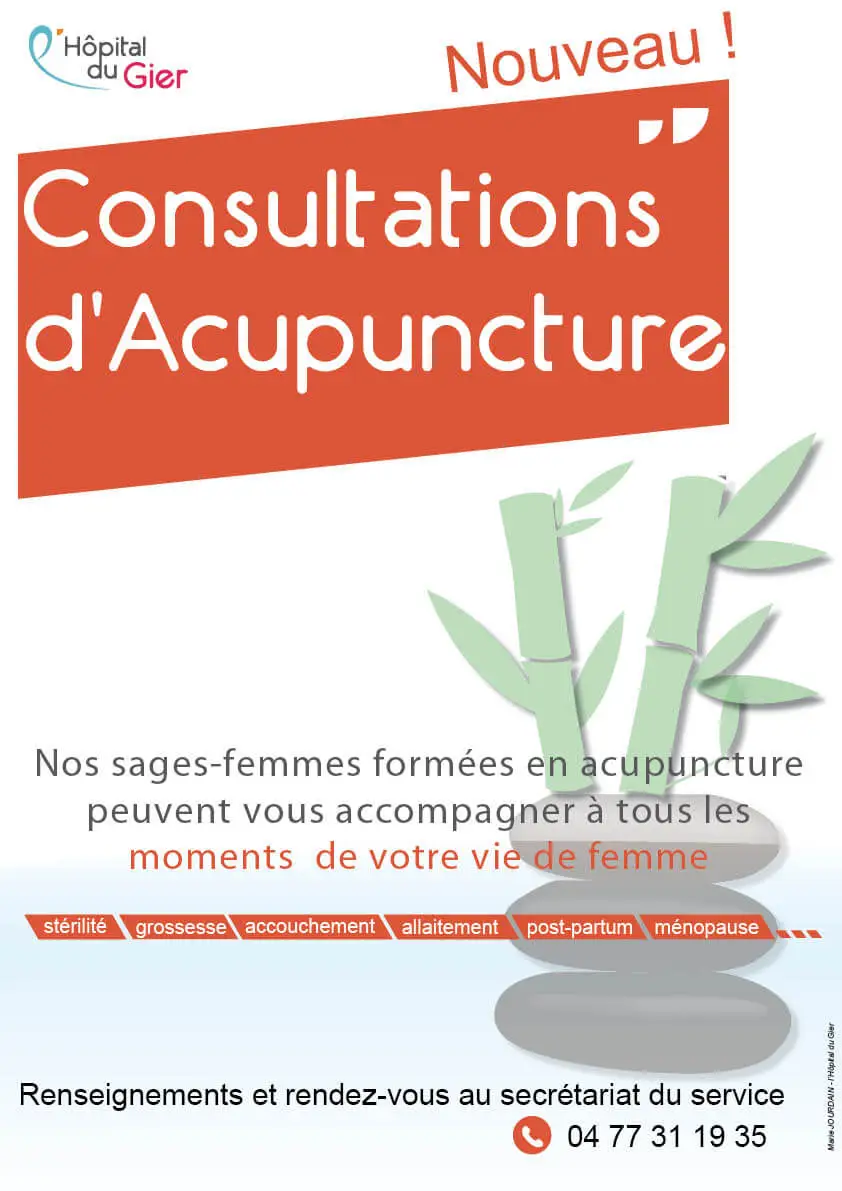 Affiche Consultations d'acupuncture